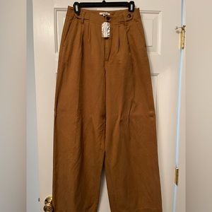 Brand new Madewell dark khaki Groucho pants